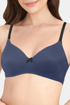 Amante Smooth Dreams Padded Non Wired Full Coverage T-Shirt Bra - Insignia Blue — thumbnail 4